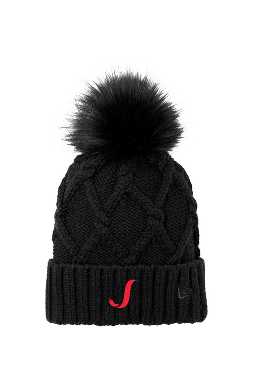 Faux Fur Pom Beanie